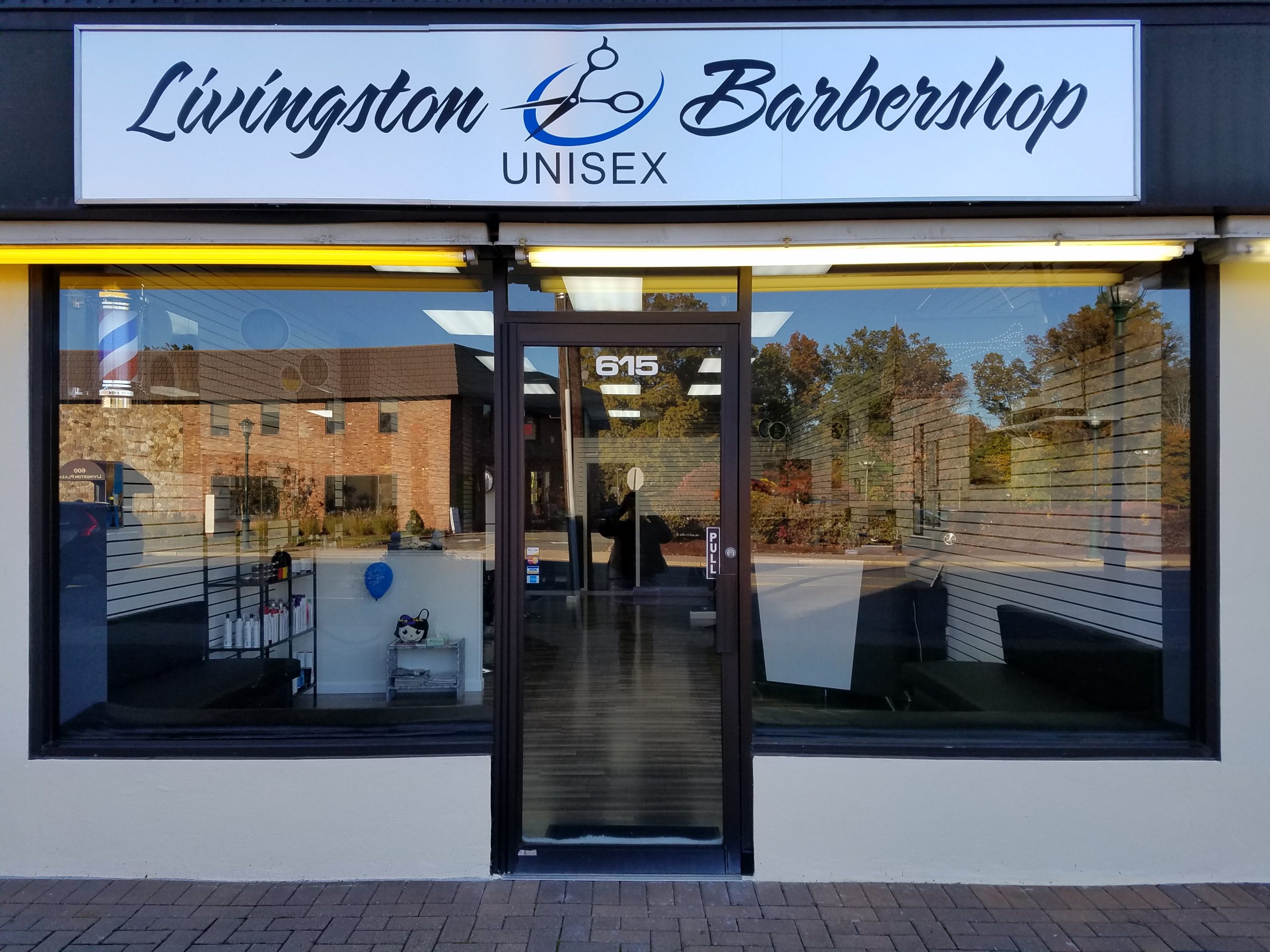 Our storefront at
Livingston Barbershop